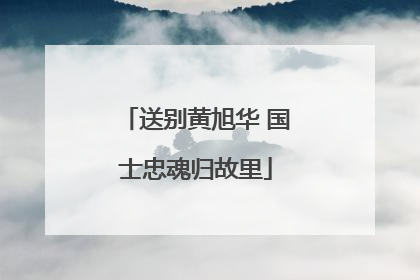 送别黄旭华 国士忠魂归故里