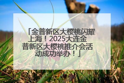 金普新区大樱桃闪耀上海！2025大连金普新区大樱桃推介会活动成功举办！