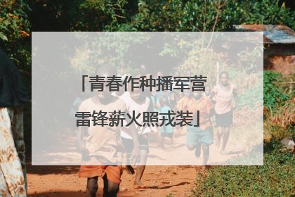 青春作种播军营 雷锋薪火照戎装