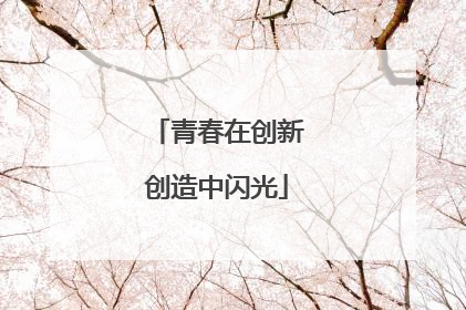 青春在创新创造中闪光