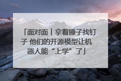 面对面丨拿着锤子找钉子 他们的开源模型让机器人能“上学”了
