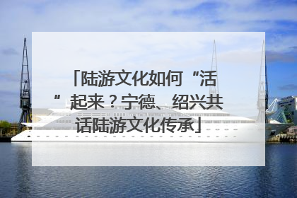 陆游文化如何“活 ”起来？宁德、绍兴共话陆游文化传承