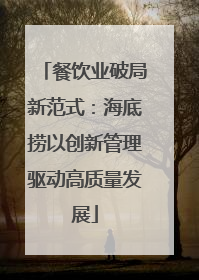 餐饮业破局新范式：海底捞以创新管理驱动高质量发展