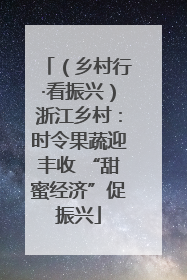 （乡村行·看振兴）浙江乡村：时令果蔬迎丰收 “甜蜜经济”促振兴