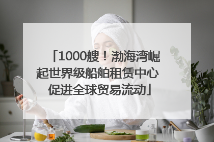 1000艘！渤海湾崛起世界级船舶租赁中心 促进全球贸易流动