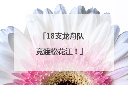 18支龙舟队竞渡松花江！