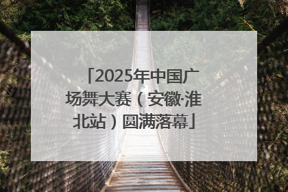 2025年中国广场舞大赛（安徽·淮北站）圆满落幕