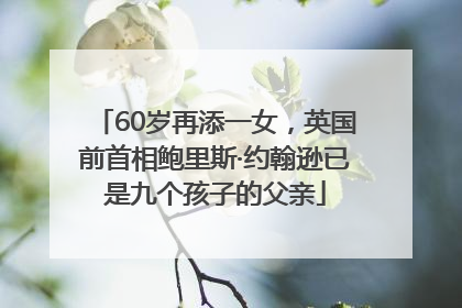 60岁再添一女，英国前首相鲍里斯·约翰逊已是九个孩子的父亲