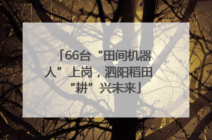 66台“田间机器人”上岗，泗阳稻田“耕”兴未来